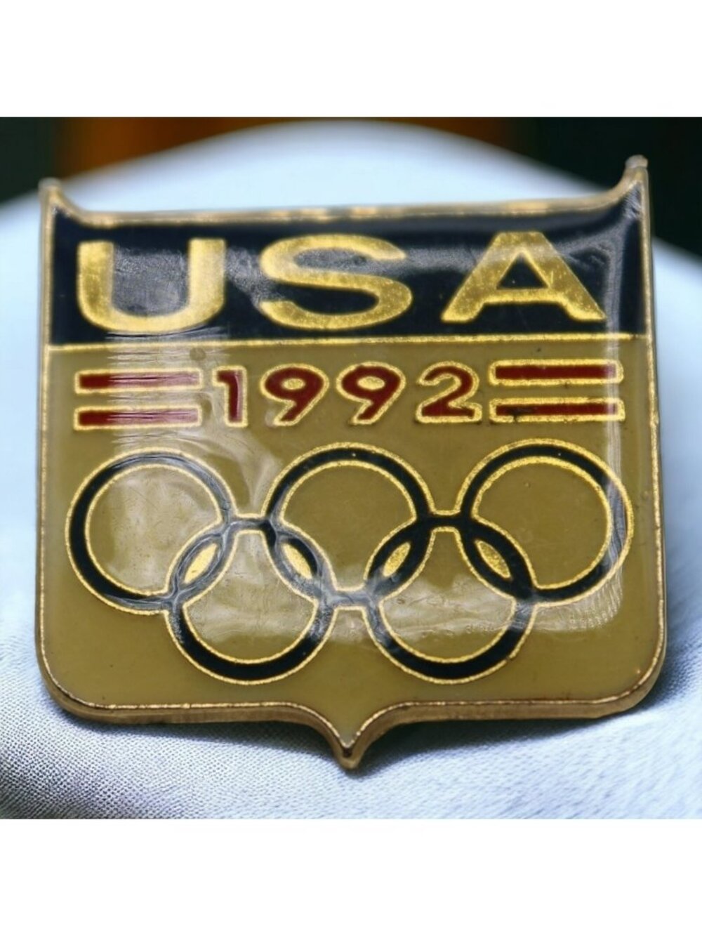 Vintage 1992 USA Olympics Hat or Lapel Pin Ho Ho NYC Taiwan